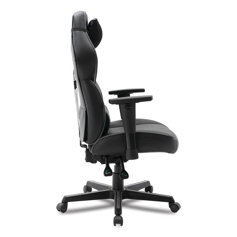 Inbox Zero Inbox Zero Adjustable Reclining Ergonomic Faux Leather Swiveling PC & Racing Game Chair