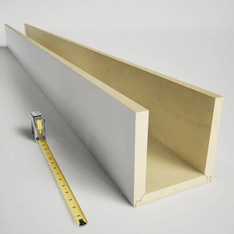 Ekena Millwork Timberthane Rustic Smooth Faux Wood 3-Sided Beam (U-beam)