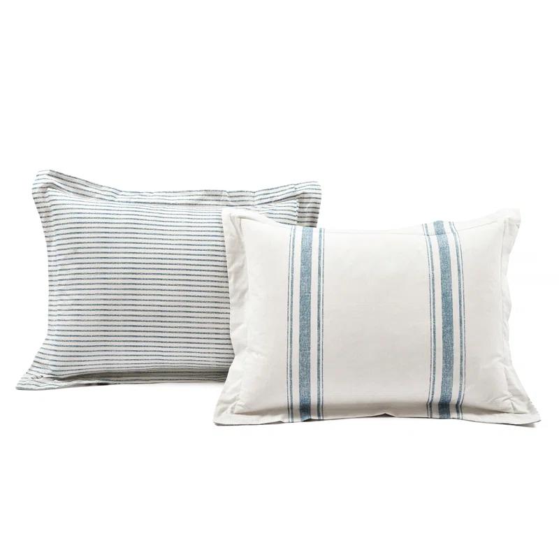 Farmhouse Standard Cotton Reversible Comforter Set