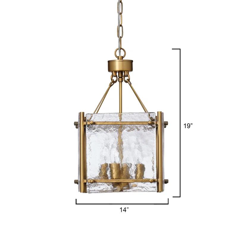 Jamie Young Company Glenn 4 - Light Dimmable Square/Rectangle Chandelier