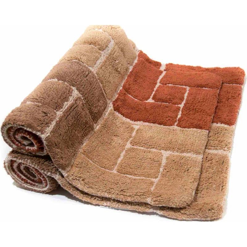 Classic Color Cotton Blend Bath Rug