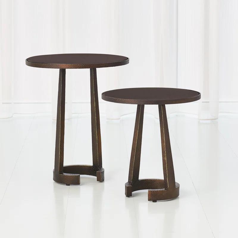 Florence Round Marble Accent Table