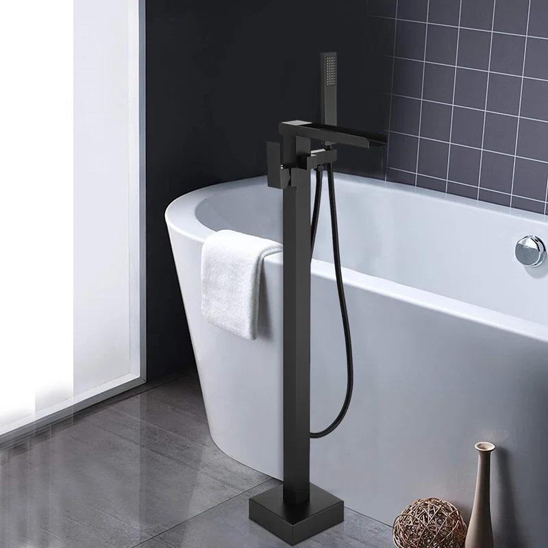 Floor Tub Filler with Diverter