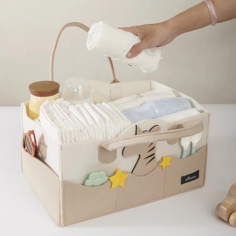 Sunveno Baby Diaper Caddy Nursery Storage