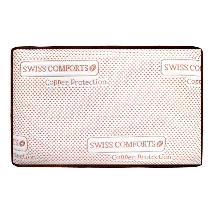 Swiss Comforts Copper Infused Memory Foam Standard  Bed Pillow