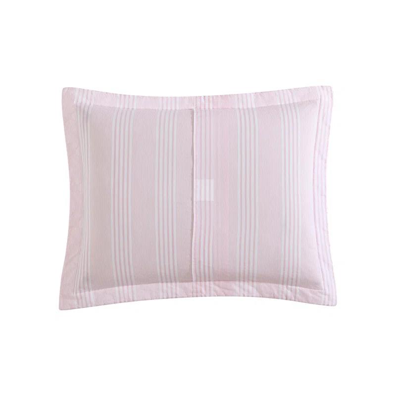 Laura Ashley Bedford Pink Cotton Reversible Quilt Set