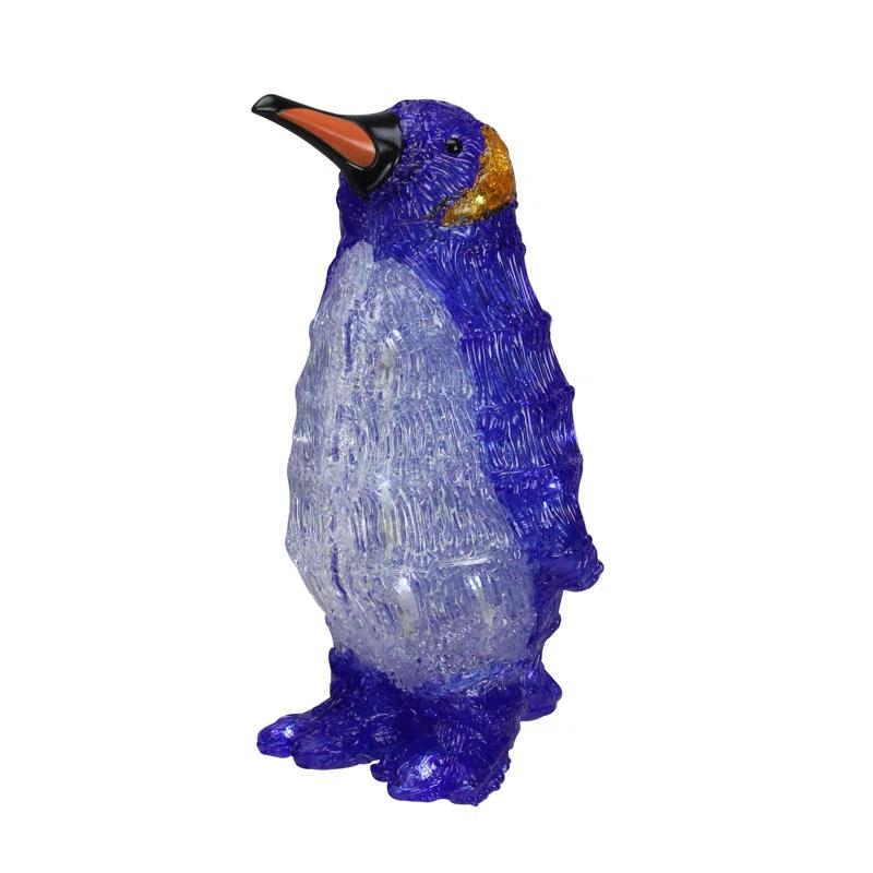 Northlight Seasonal 12.5" Lighted Commercial Grade Acrylic Penguin Christmas Display Decoration