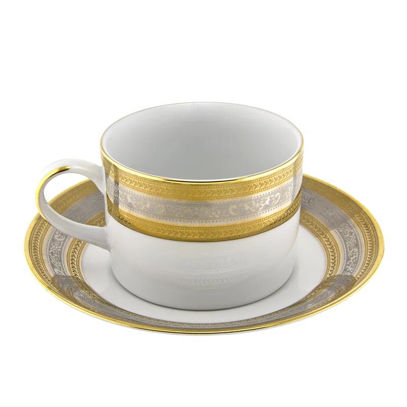 Ten Strawberry Street Elegance Teacup & Saucer (Set of 6)