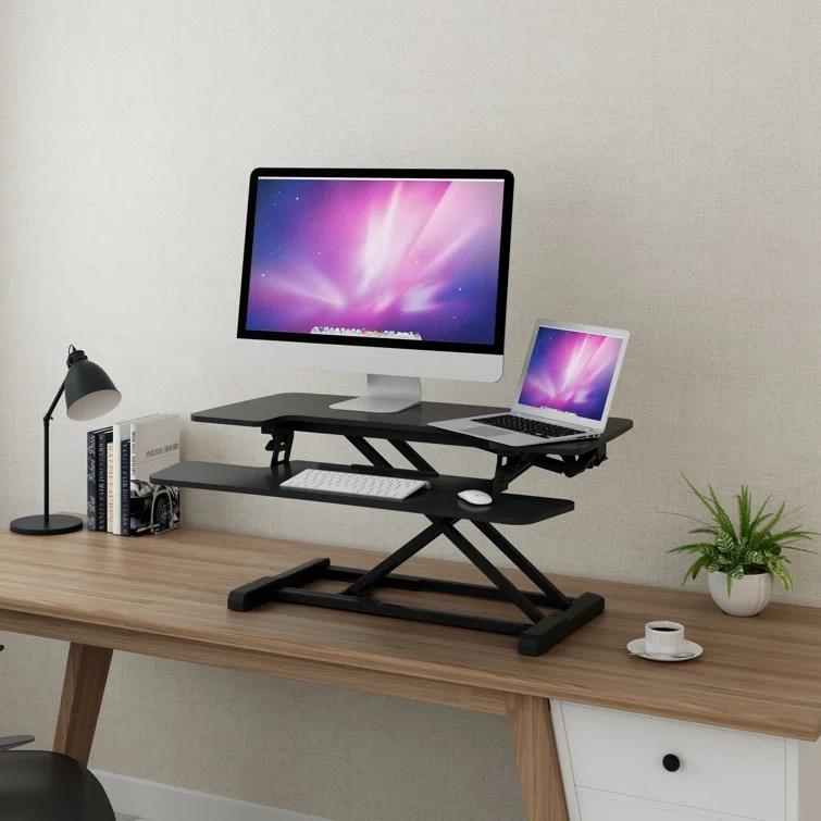 FlexiSpot Desk Converter with Removable Keyboard Tray