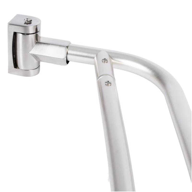 VOMGEB1 Double Curved Shower Rod, Durable Metal Construction