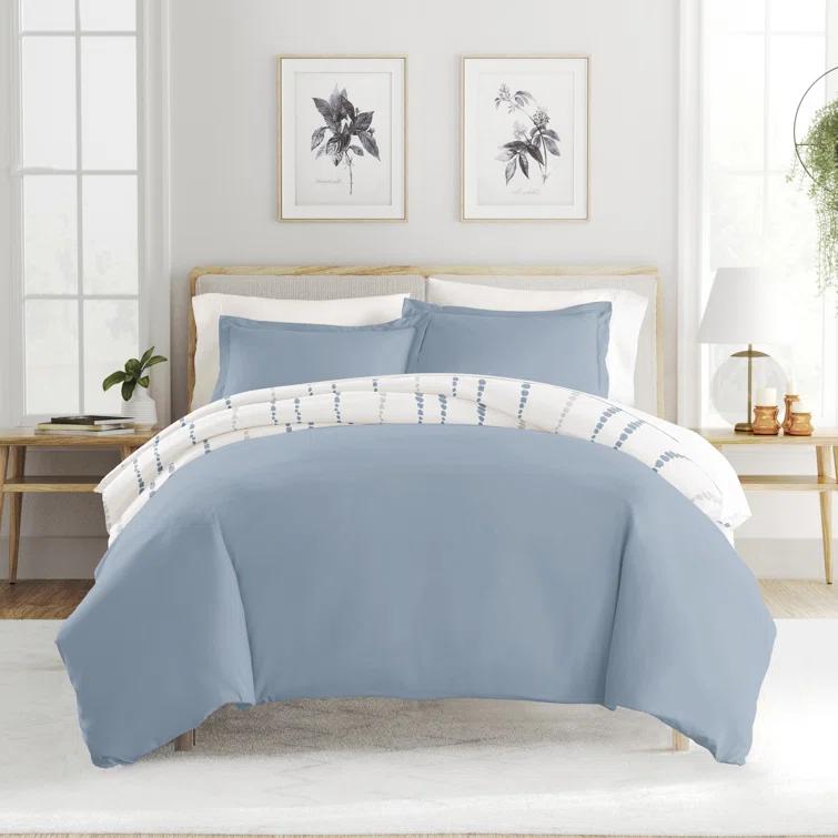 IEnjoy Home Urban Vibe Pattern Reversible Duvet Cover Set