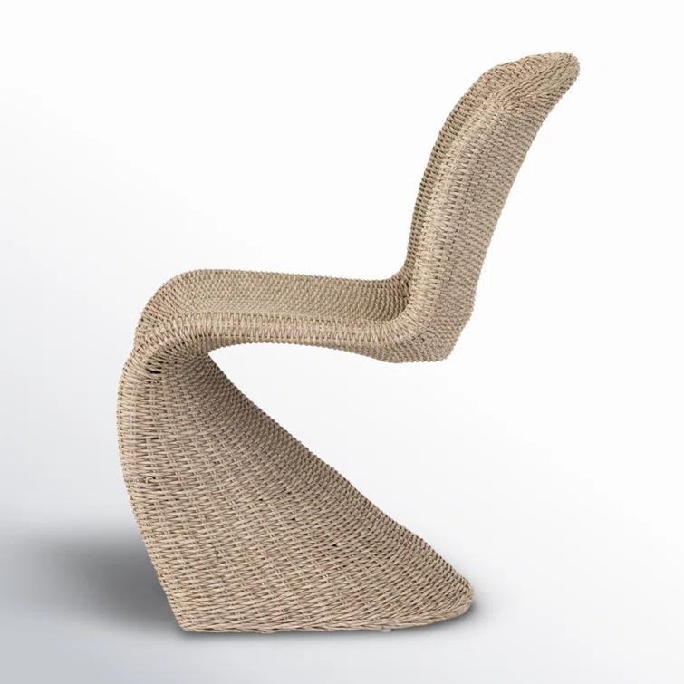 Joss & Main Daughtery Wicker Outdoor Dining Side Chair