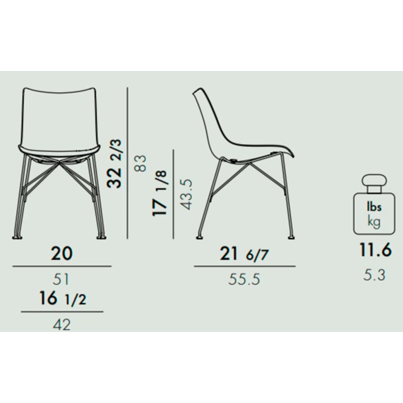 Kartell P/Wood Side Chair | Wayfair
