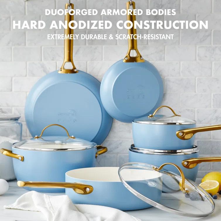 GreenPan Reserve Hard Anodized Healthy Ceramic Nonstick 10 Piece Cookware Set