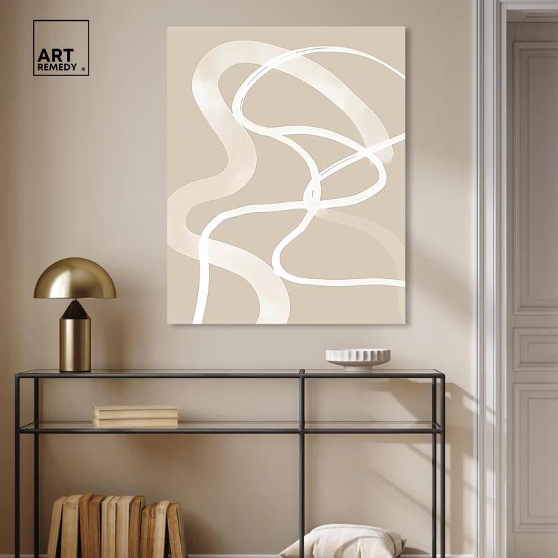 Art Remedy Minimal Lines Poster Canvas Boho Minimalist Abstract Art by Art Remedy