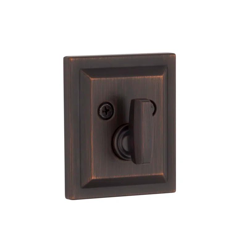 Baldwin 380SLB11PSMTCPRCAL Torrey Pines 380 Rectangular Low Profile Single Cylinder Deadbolt with SmartKey