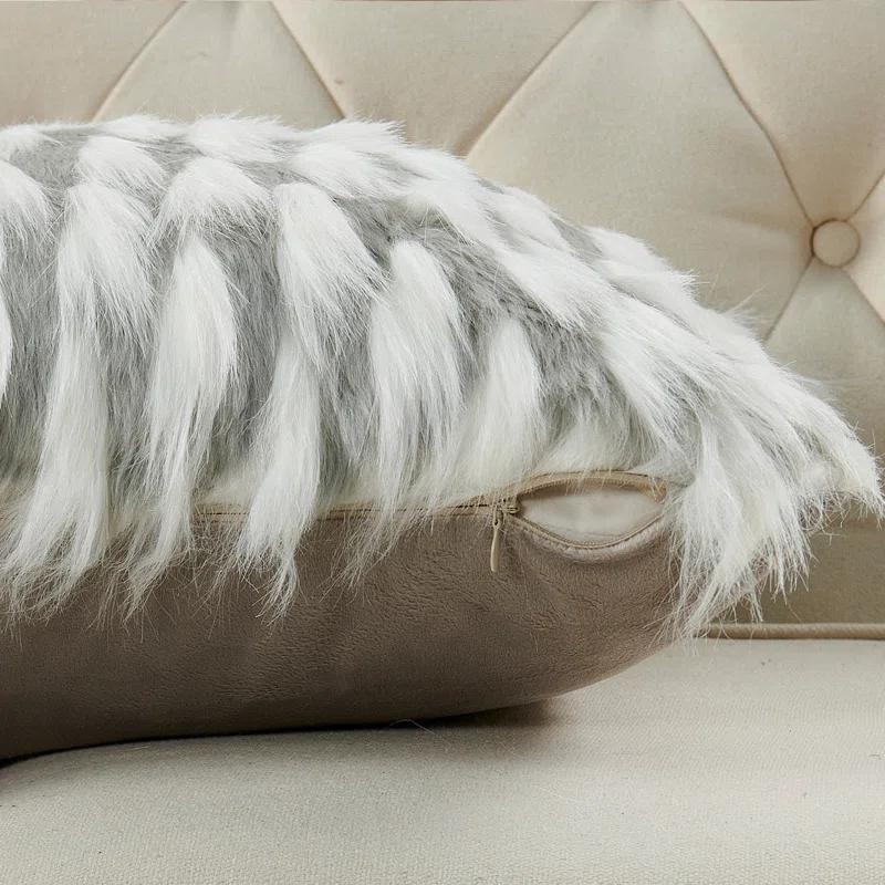 Feathery 20" Throw Pillow Cover (Set of 2)