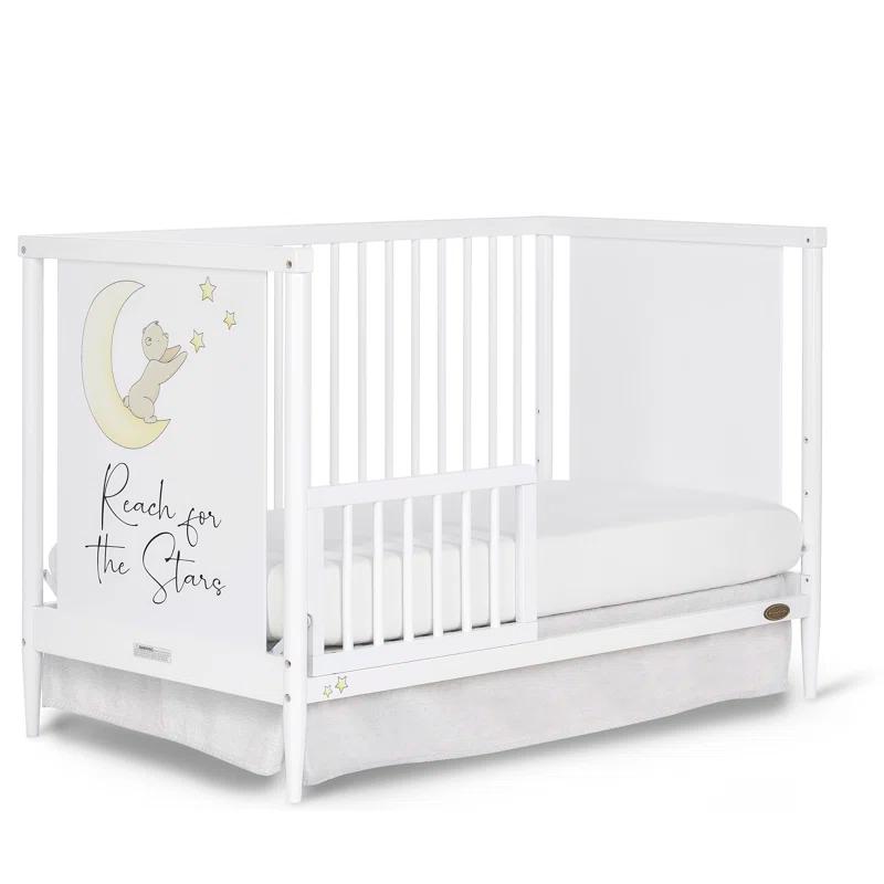 Dream On Me Moon Bear Reaching for the Stars 4-in-1 Convertible Crib