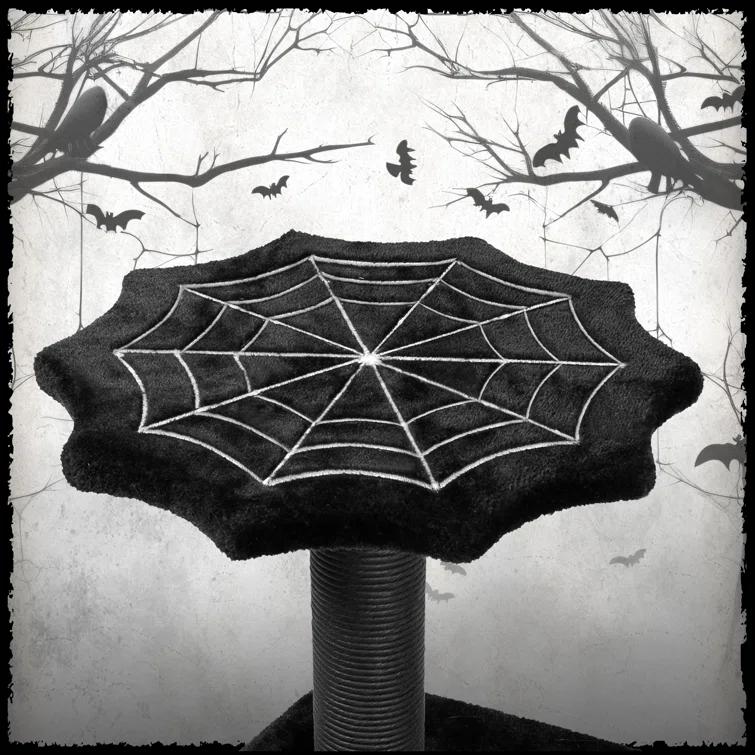 Tucker Murphy Pet™ Evannah Gothic Cat Tree for Hallowen, Cat Tower with Coffin Bed