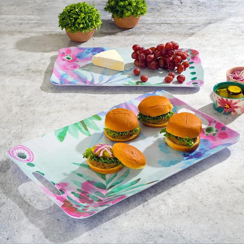 Spice by Tia Mowry Spice By Tia Mowry Cinnamon Twist 2 Piece Melamine Serving Tray Set In Multi