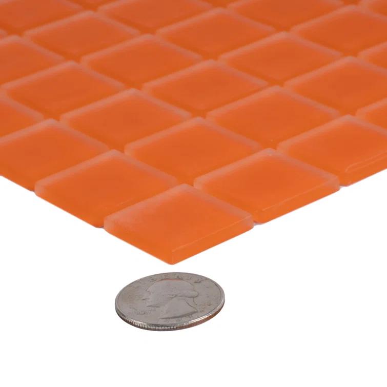 Apollo Tile 11.8" X 11.8" Matte Finished Glass Mosaic Tile