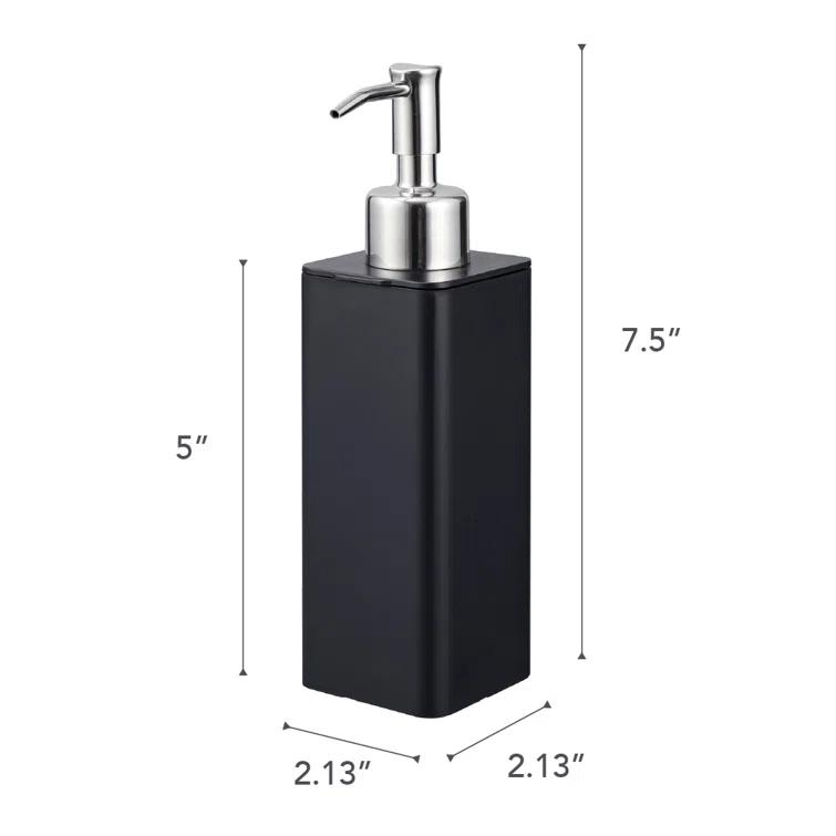 Yamazaki Home Yamazaki Home Refillable Hand Soap Dispenser With Pump, Bathroom, Kitchen, 8.5 fluid oz.