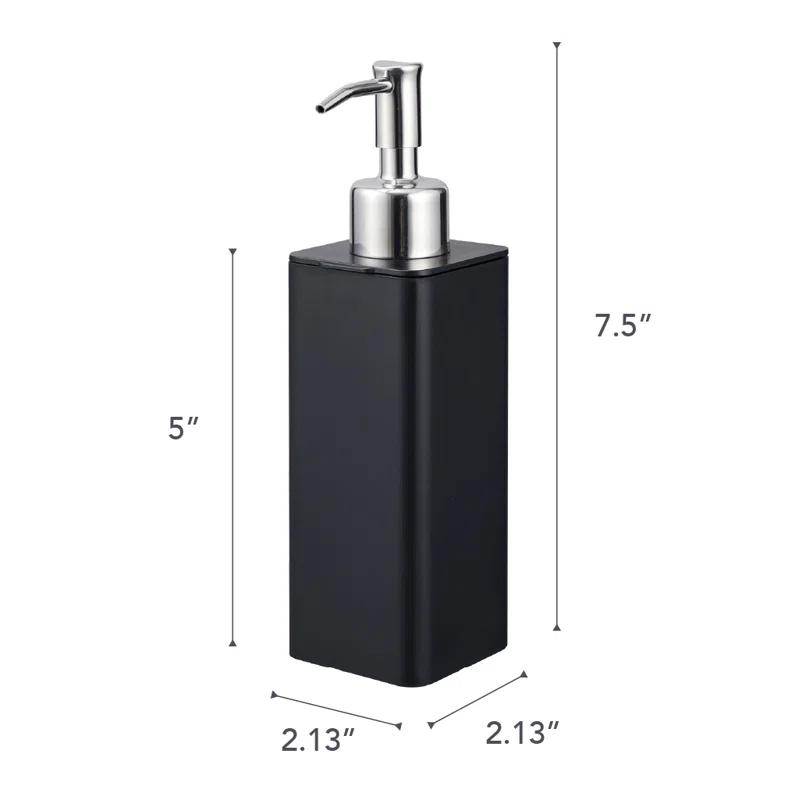 Yamazaki Home Yamazaki Home Refillable Hand Soap Dispenser With Pump, Bathroom, Kitchen, 8.5 fluid oz.