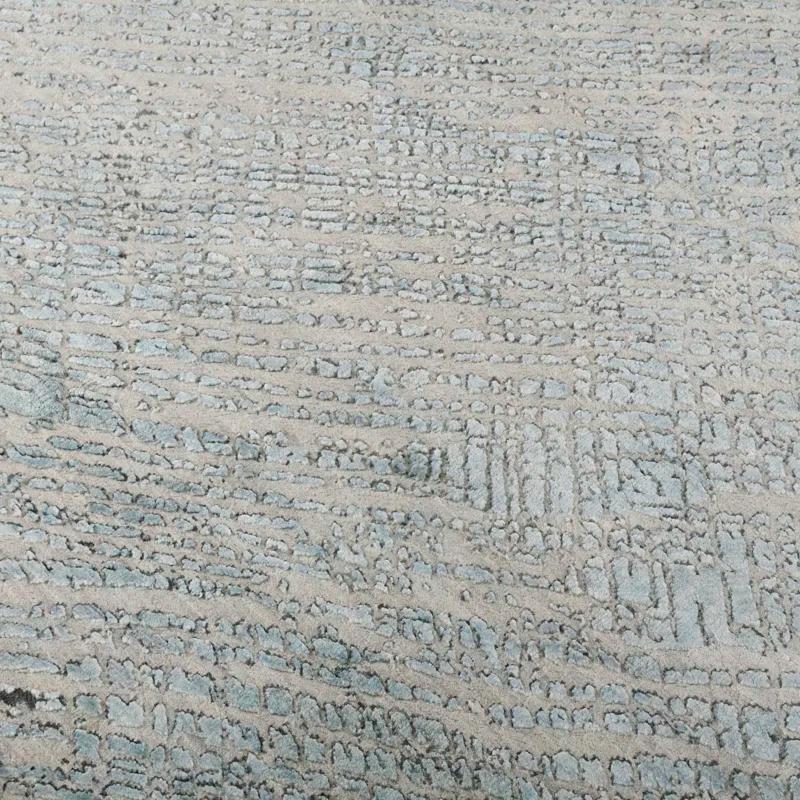 AMER Rugs Majestic Hand-Knotted Wool/Silk Blue Area Rug