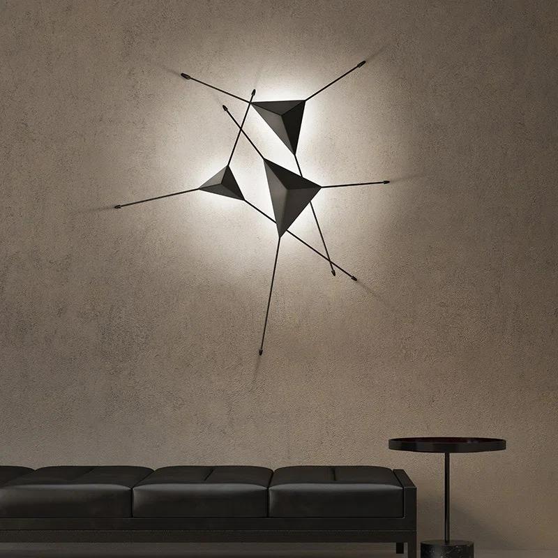 Abstract LED Flush Mounted Sconce