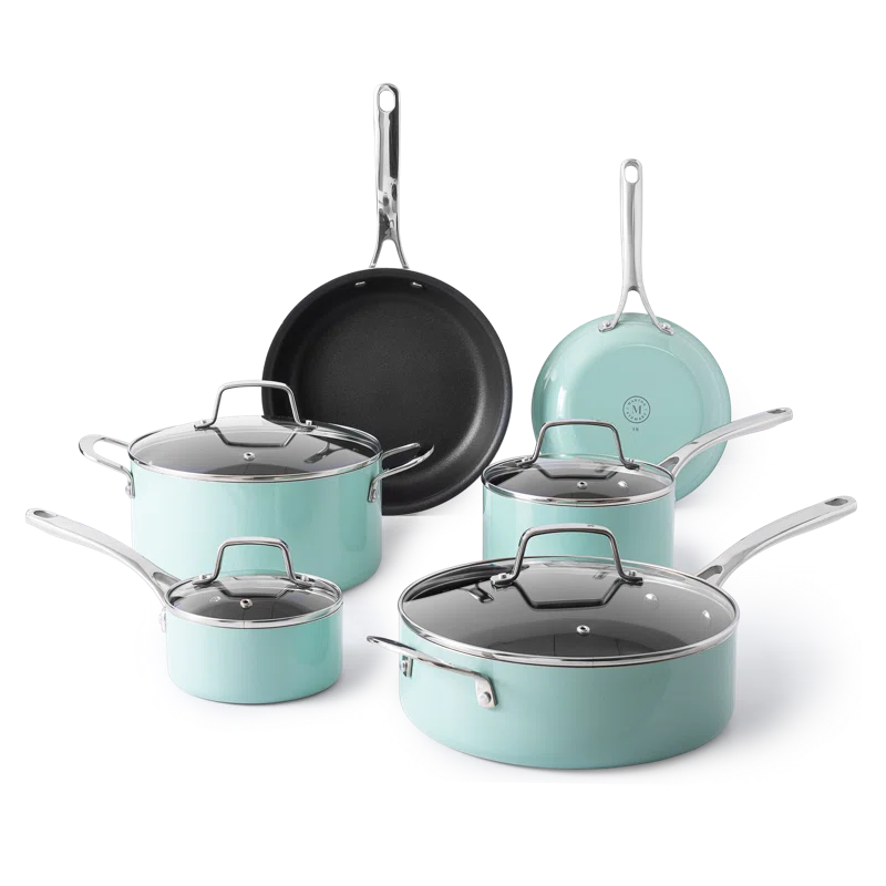 Martha Stewart Martha Stewart 10 - Piece  Aluminum Nonstick Cookware Set
