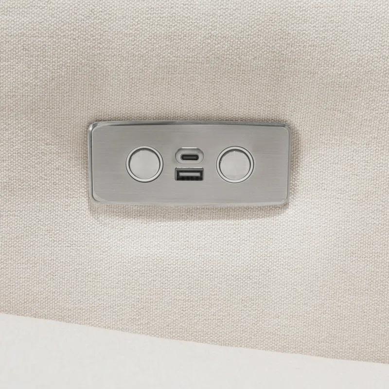 Sigi Electronic Recliner And Glider In Eco-Performance Fabric With USB Port | Water Repellent & Stain Resistant