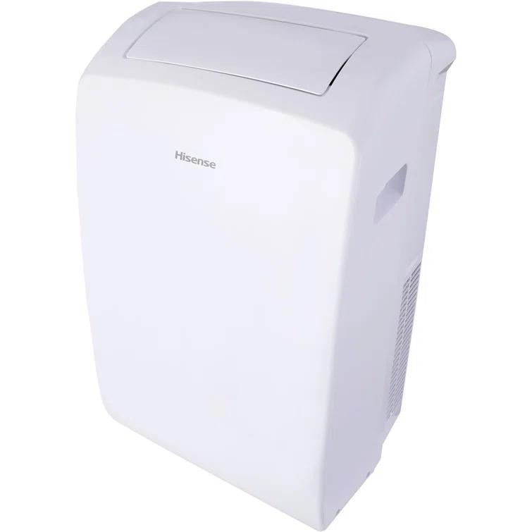 HiSense Hisense 8,000 BTU Smart Portable Air Conditioner with Wi-fi Controls, Dehumidifier and Remote, AC for Apartment, Bedroom, Medium Rooms up to 350 Square Feet in White