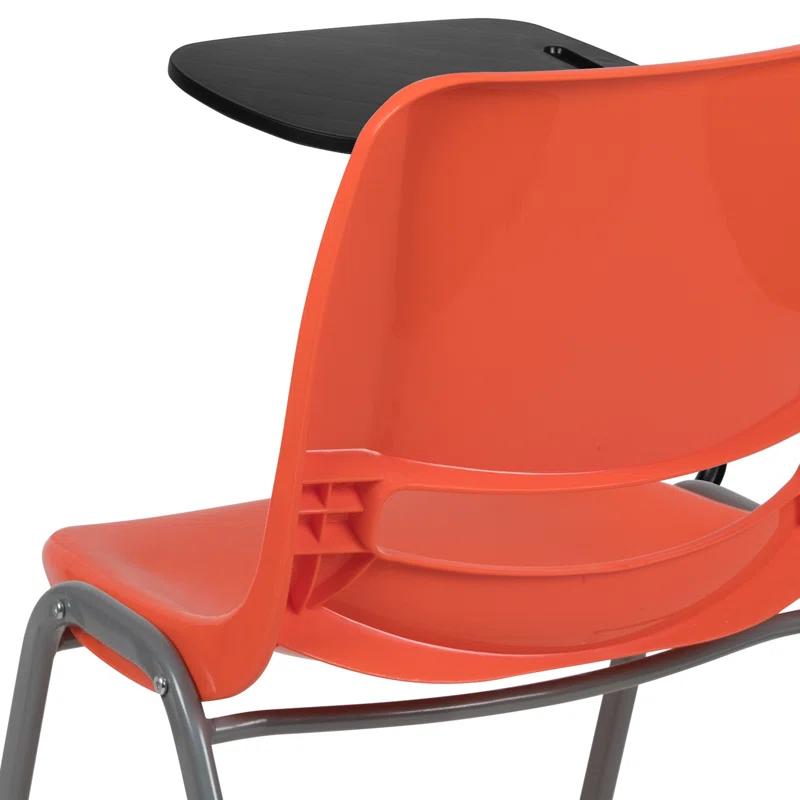 Flash Furniture Westley Ergonomic Shell Chair with Right Handed Flip-Up Tablet Arm