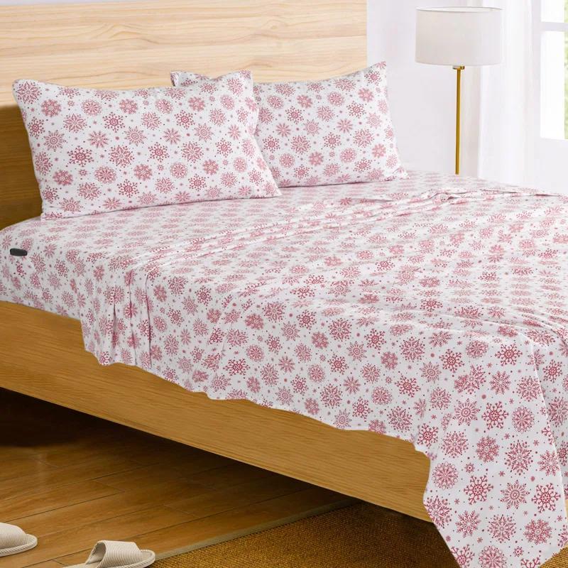 Enviohome Colyt 100% Cotton Flannel Sheet Set