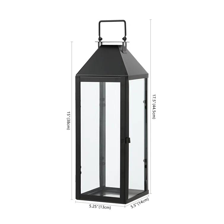 Safavieh Ruane 17.5'' No Power Source Required / Manual Outdoor Lantern (Set of 2)