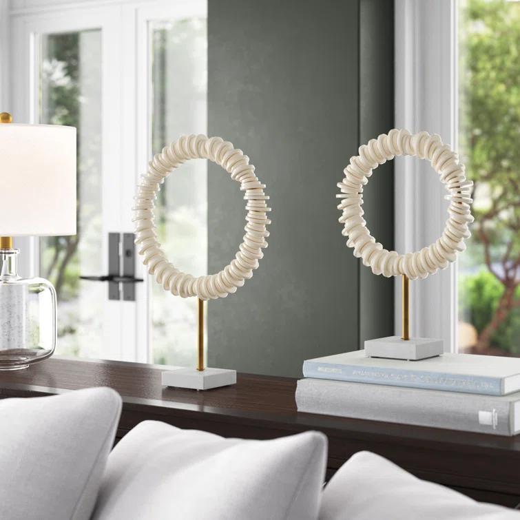 Joss & Main Valmont Ring Sculptures (Set of 2)