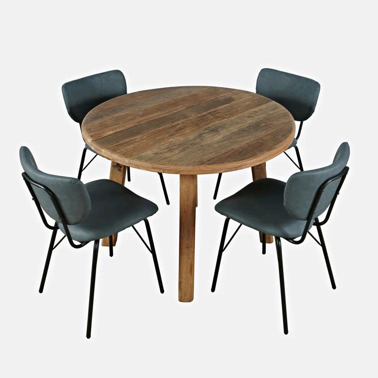 George Oliver Juliana 4 - Person Solid Wood Dining Set