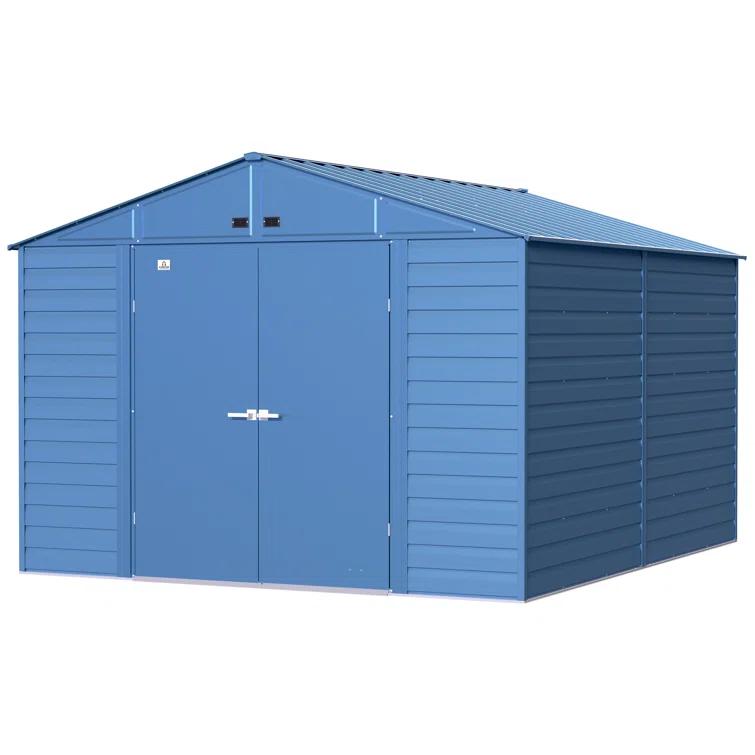 Arrow 10 ft. W x 12 ft. D Metal Storage Shed