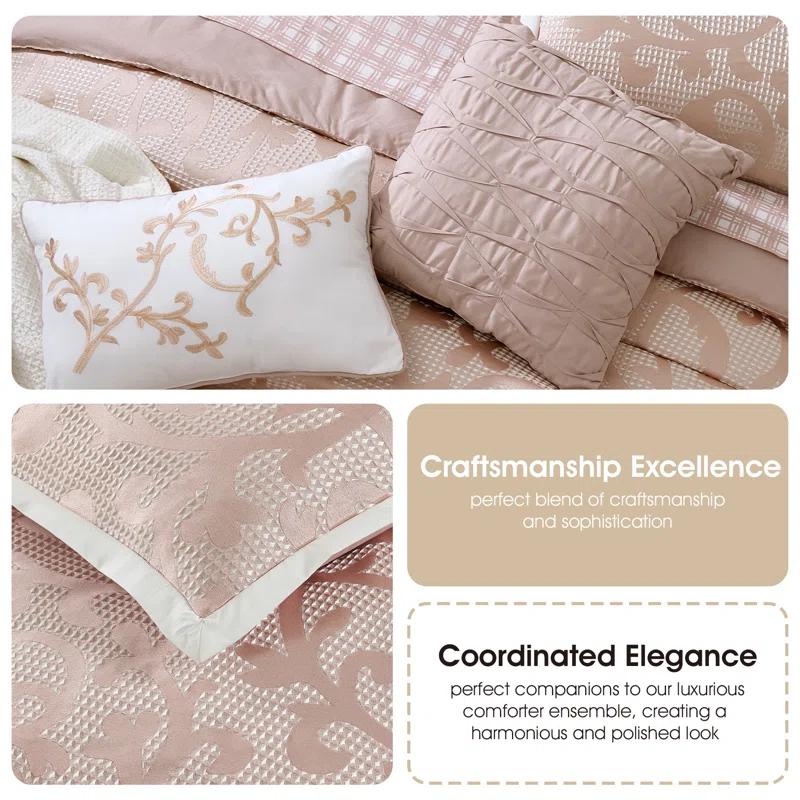 Nanshing America, Inc Janella 14 Piece Luxury Glam Comforter Set