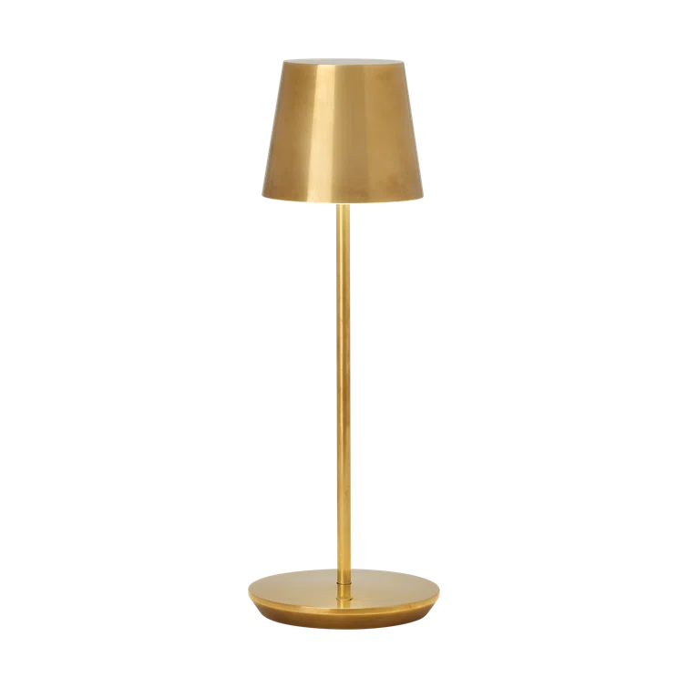 Carla Cordless Table Lamp - Brass