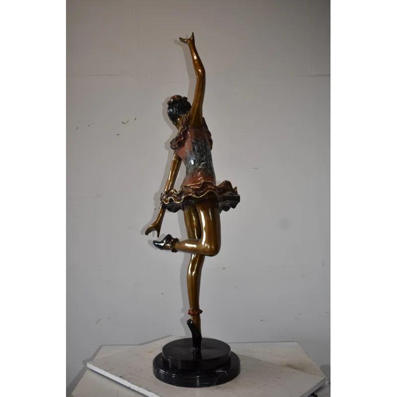 Winston Porter Brailen Ballet Dancer Ballerina Statue Size: 20" x 14" x 57"H