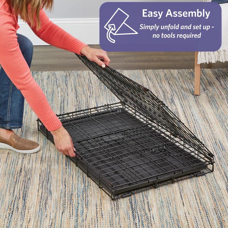 Midwest Homes For Pets MidWest Homes for Pets Newly Enhanced Single Door iCrate Dog Crate Includes Divider Panel