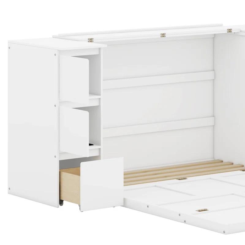 Cosmic Murphy Bed with Drawers, Cabinets and USB Ports