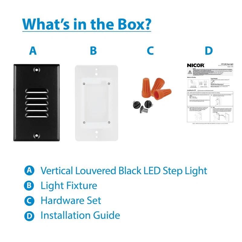 NICOR Lighting Integrated LED Step Light