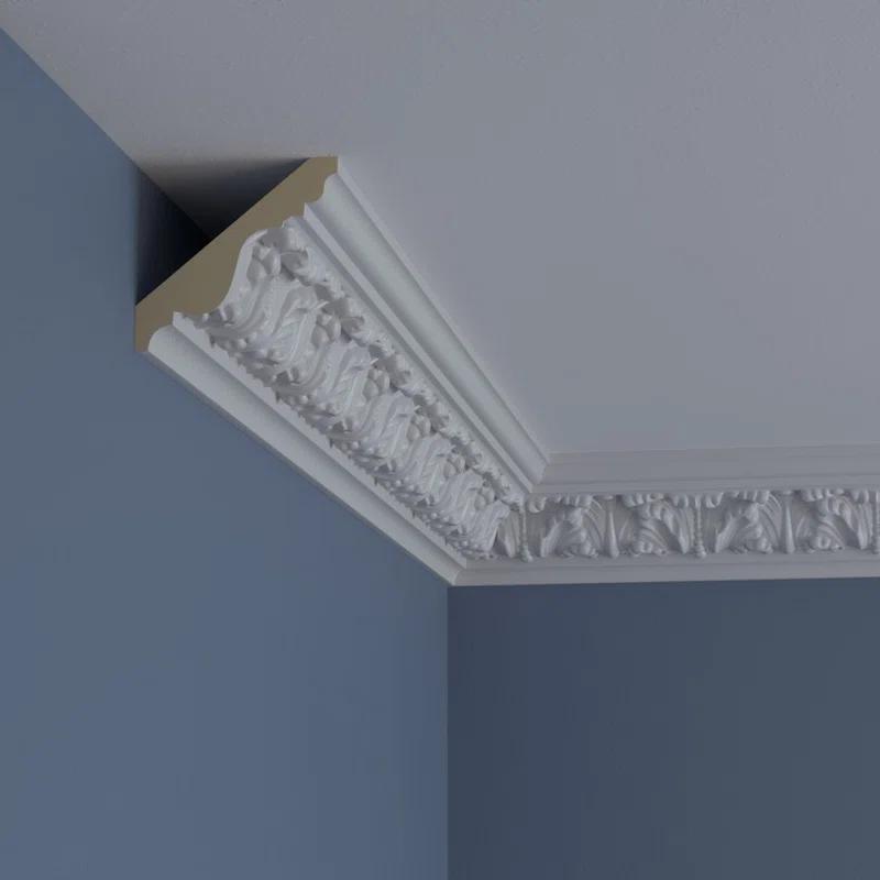 Ekena Millwork SAMPLE - Colton Acanthus Crown Moulding, 3 1/4"H x 3 1/2"P x 4 7/8"F x 12"L, (4 7/8" Repeat)