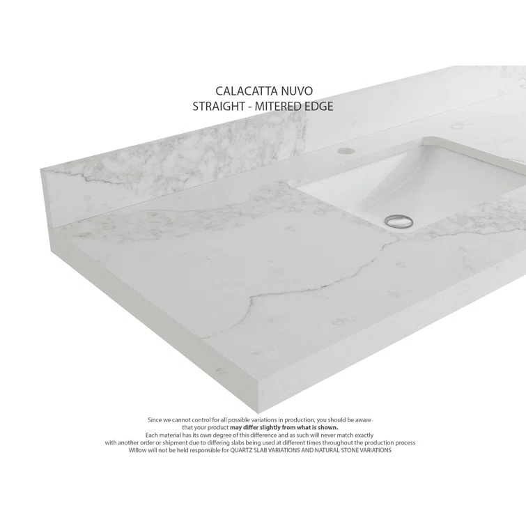 Willow Collections Aberdeen 42'' Single Bathroom Vanity with Quartz Top