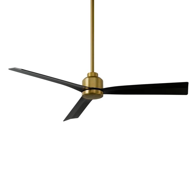 52" Smart Home Compatible 3 Blade Smart Ceiling Fan with Remote