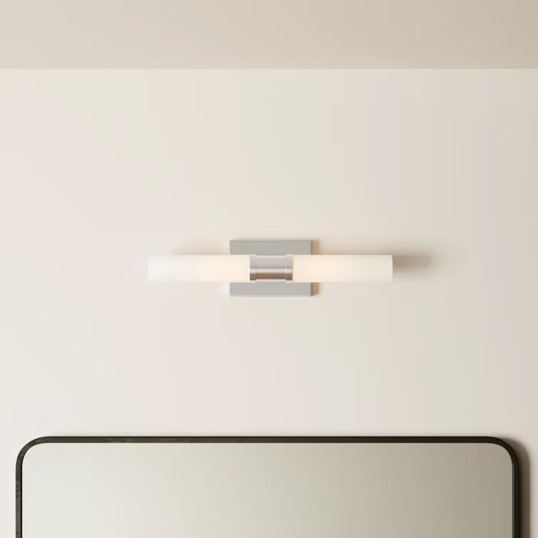 Evelien 2 Light Frosted Dimmable Vanity Light