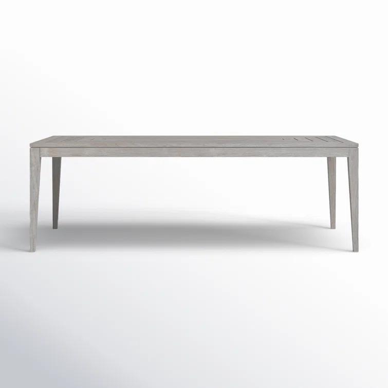 La Jolla Gray Teak Rectangular Formal Dining Table