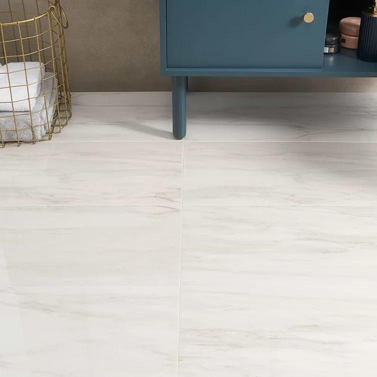 Bond Tile 12" x 24" Polished Marble Look Porcelain Floor and Wall Tile